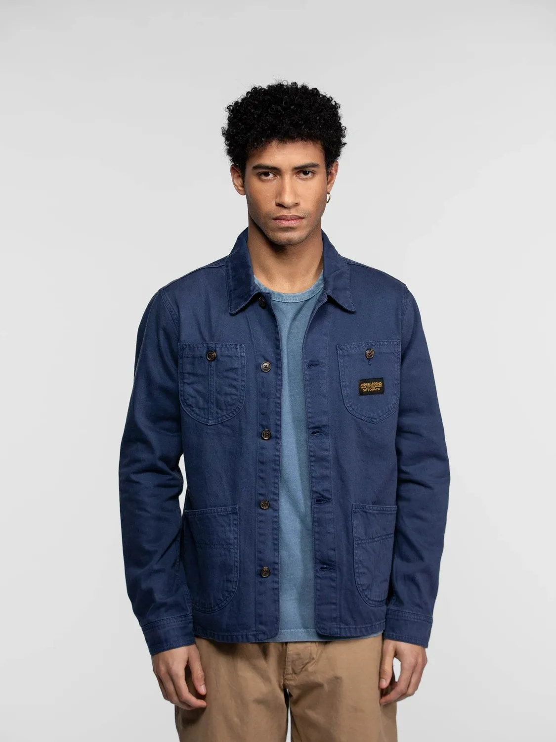 Daytona Willsbay veste travail bleu coton denim