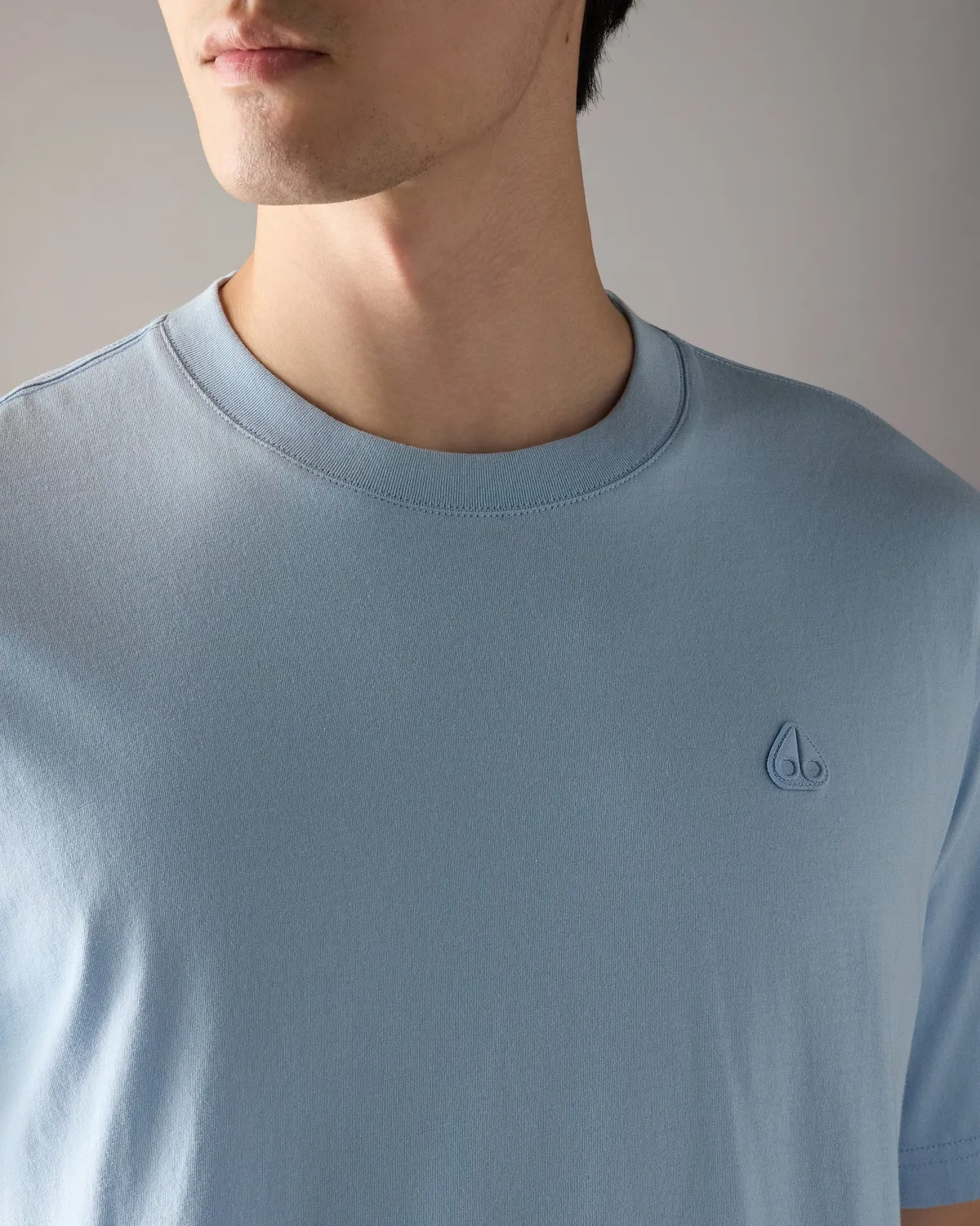 Moose Knuckles Yul t-shirt Blue Ice coton classique