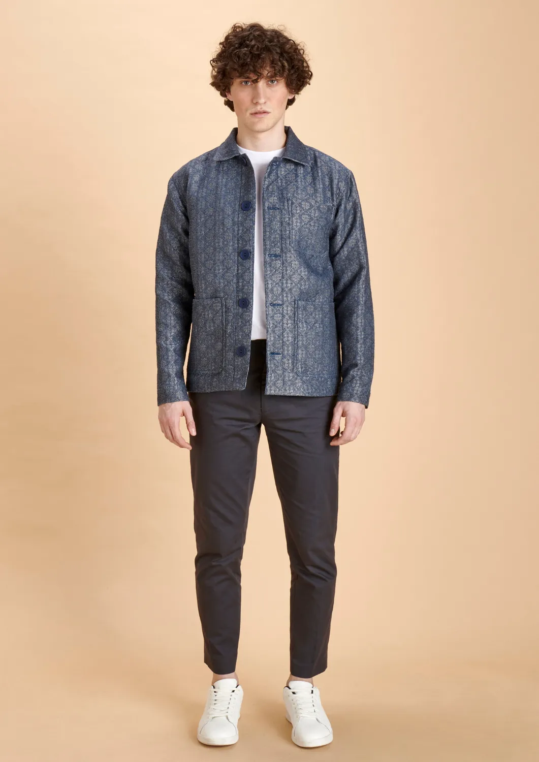 Soubacq Le Bleu Babylone veste de travail coton bleu