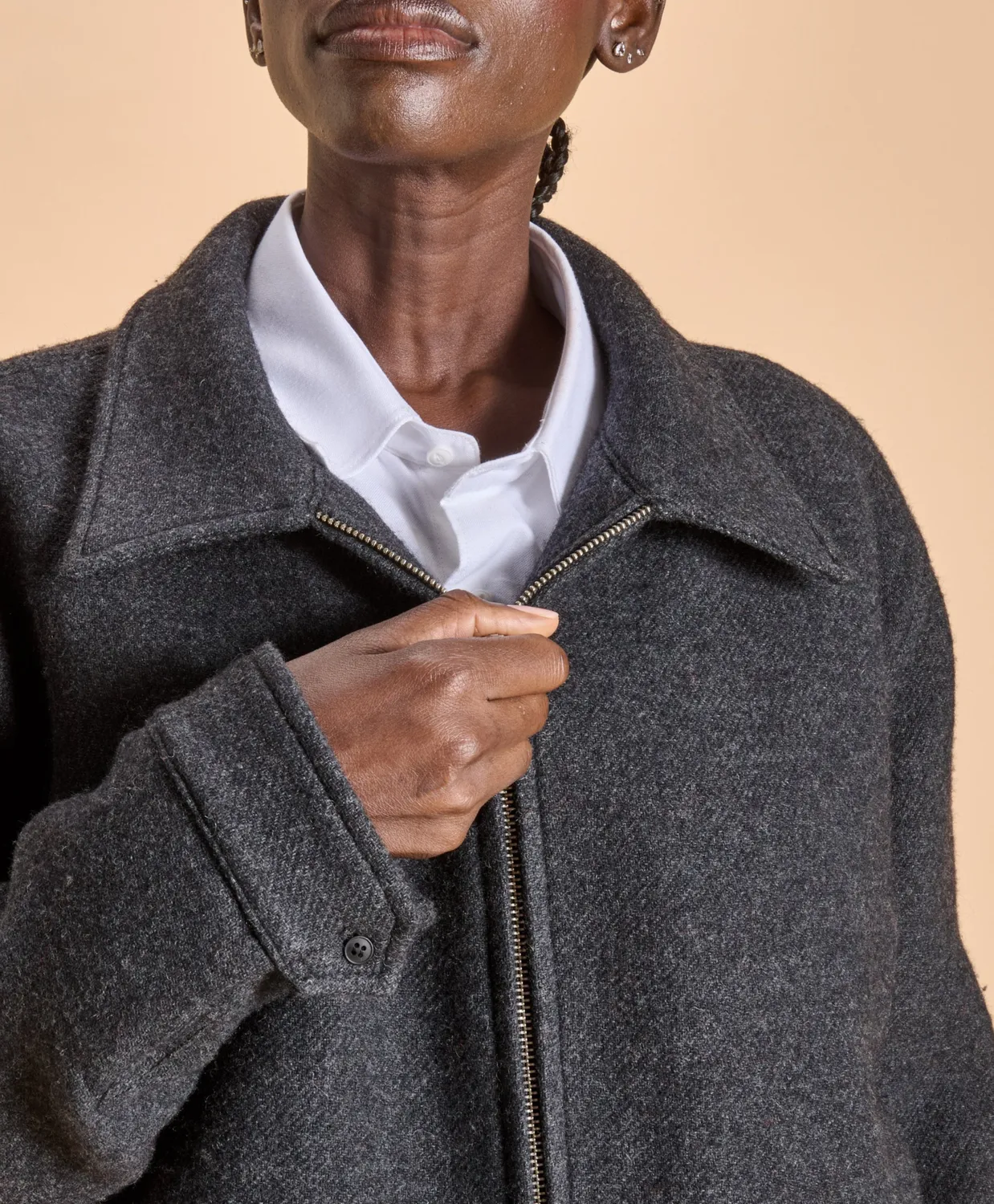 Soubacq Lenno blouson pied-de-poule chaud