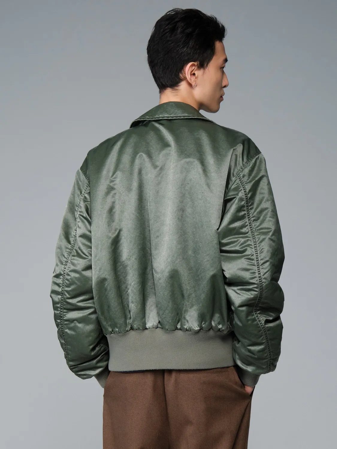 Alpha Industries CWU 45/P Battlewash bomber deep forest vintage