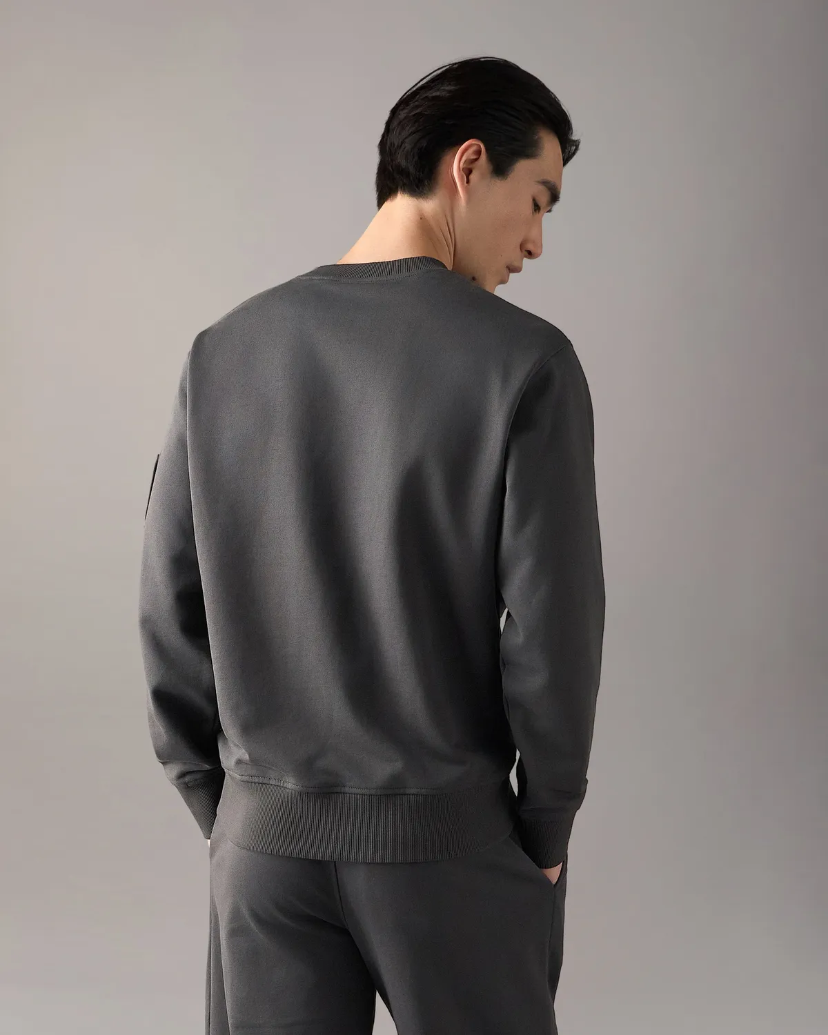 Moose Knuckles Hartsfield sweat col rond ciment