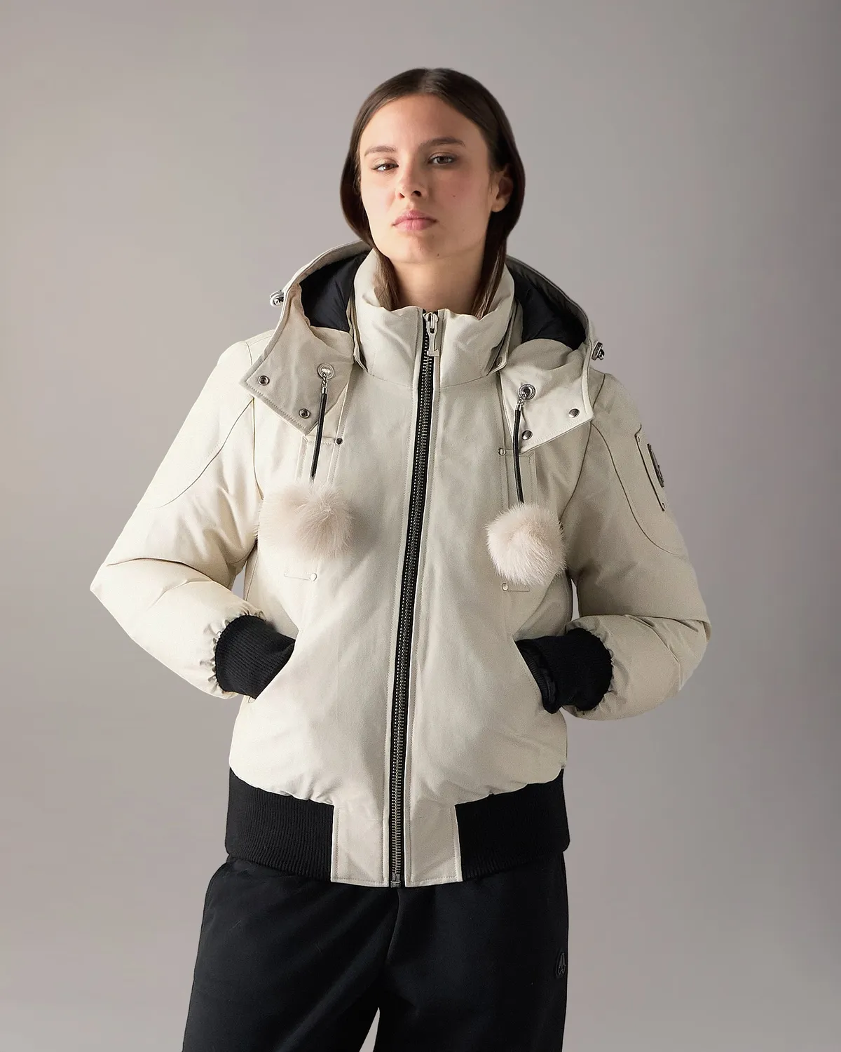 Moose Knuckles Debbie Down bomber femme alabaster duvet