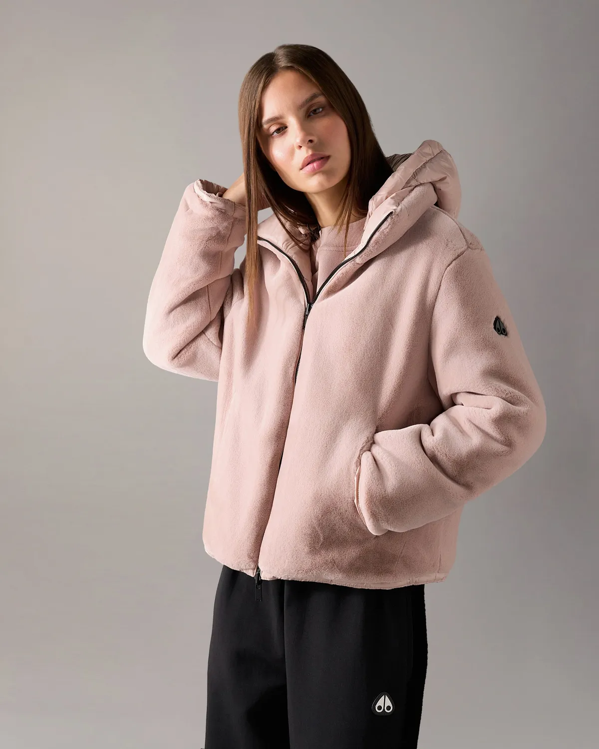 Moose Knuckles Queens Puffer Rosewood Réversible