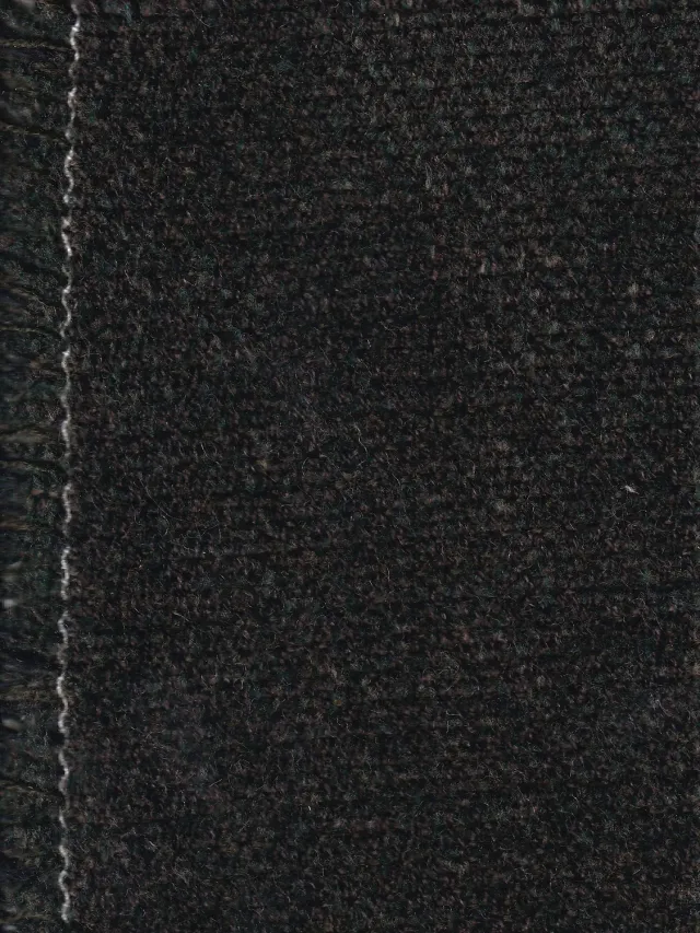 Hollington tissu chenille coton laine vert au mètre