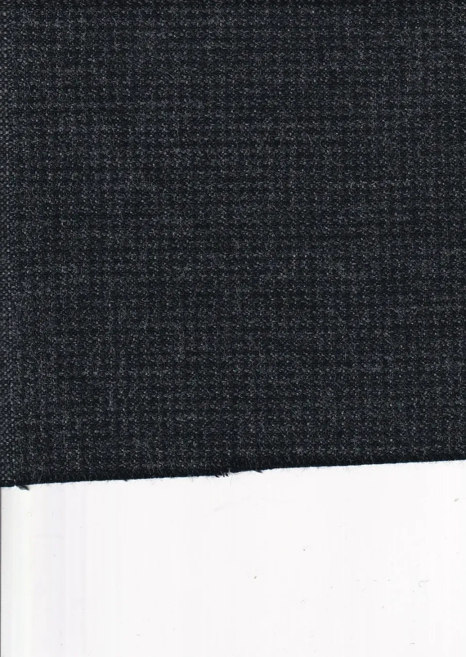Hollington toile pin point tissu gris noir laine coton