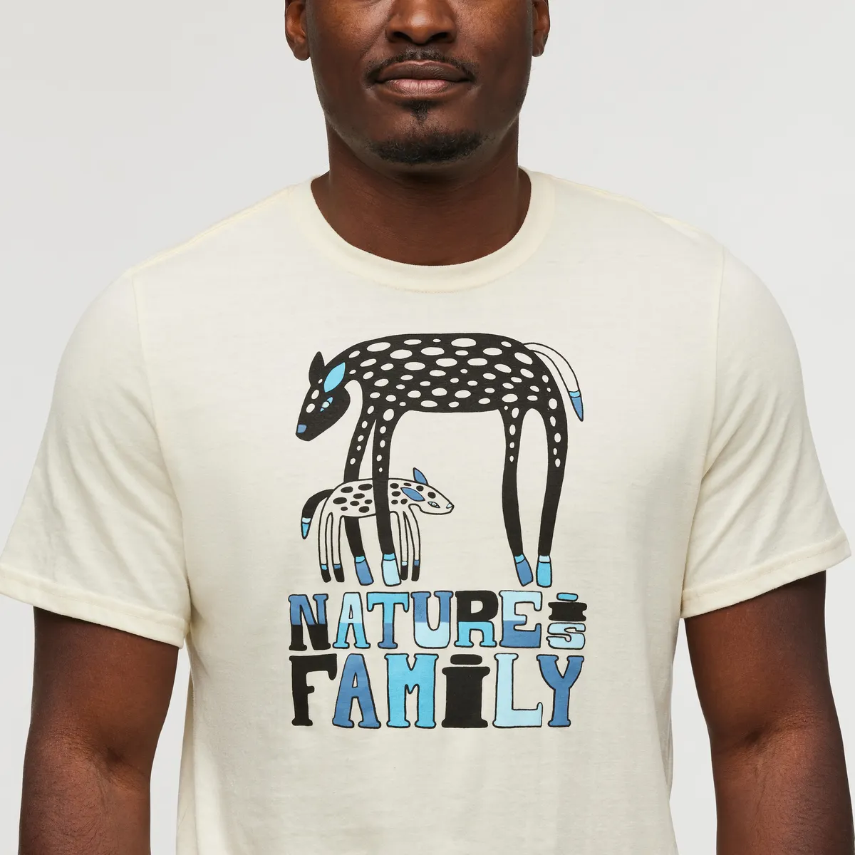 Cotopaxi Nature Is Family t-shirt homme beige coton