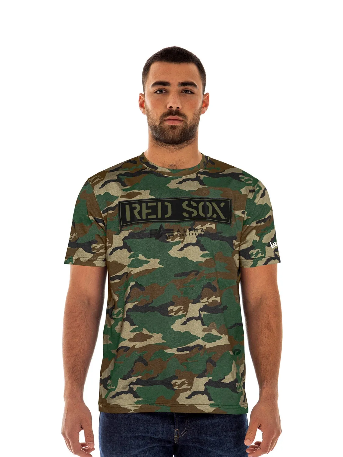 Alpha Industries Red Sox t-shirt camo coton homme