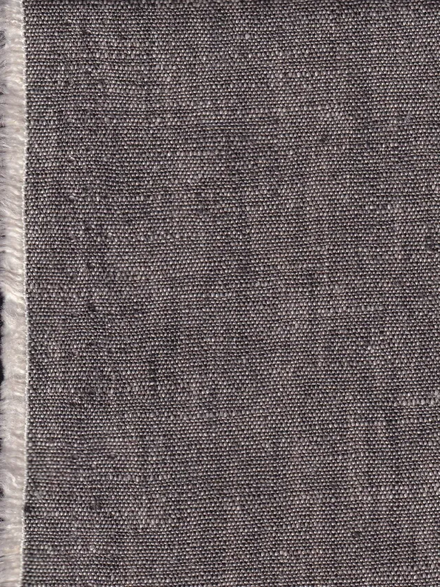 Hollington tissu toile pur lin taupe 5 m