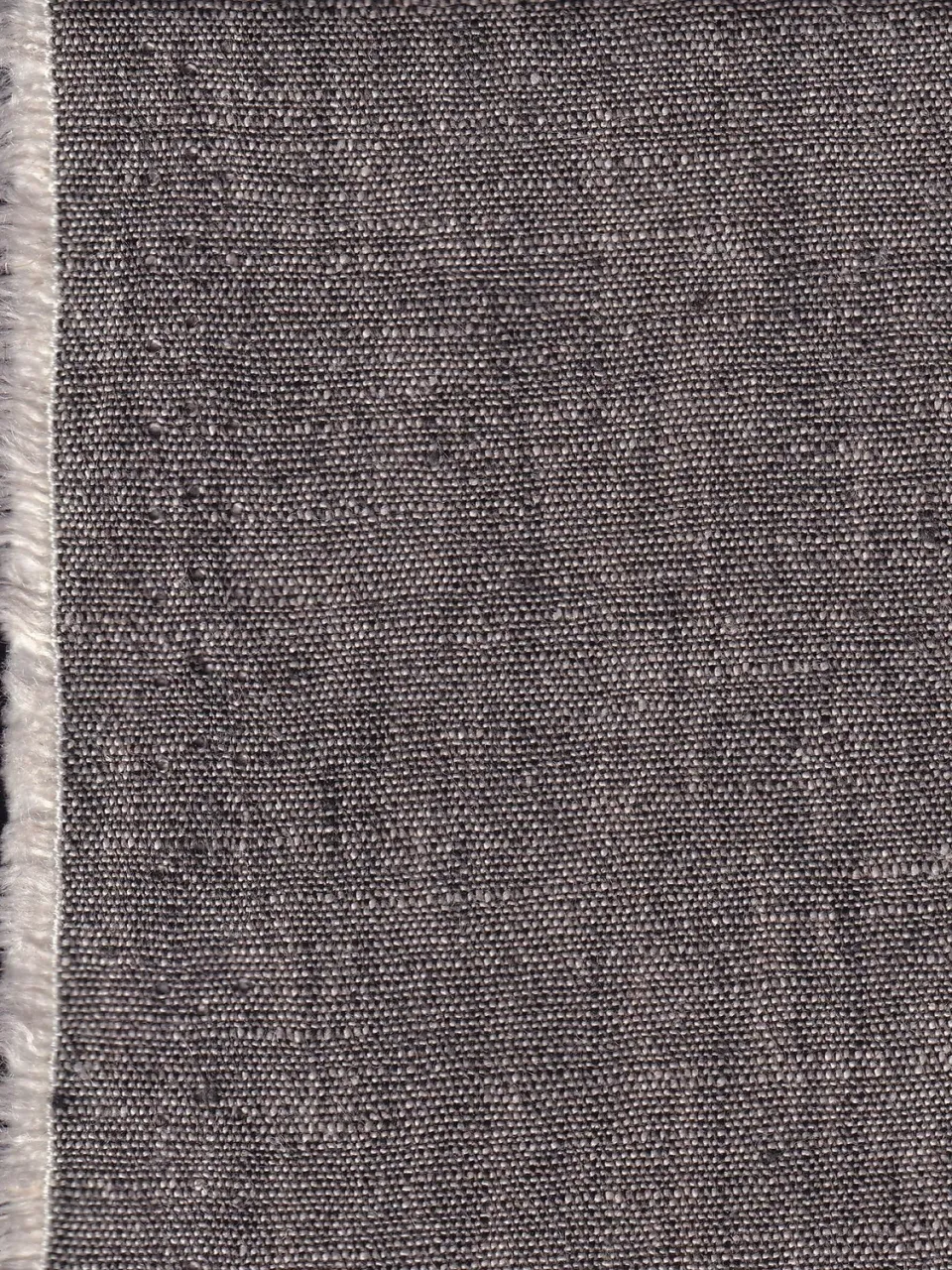 Hollington tissu toile pur lin taupe 5 m