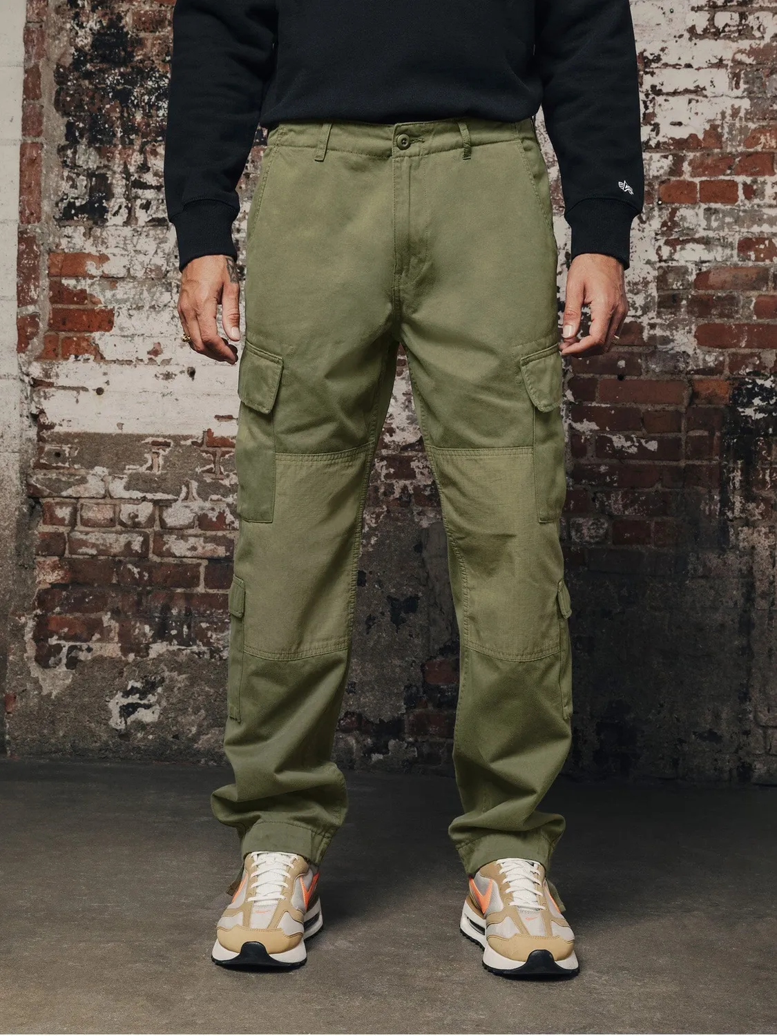 Alpha Industries ACU pantalon cargo olive homme