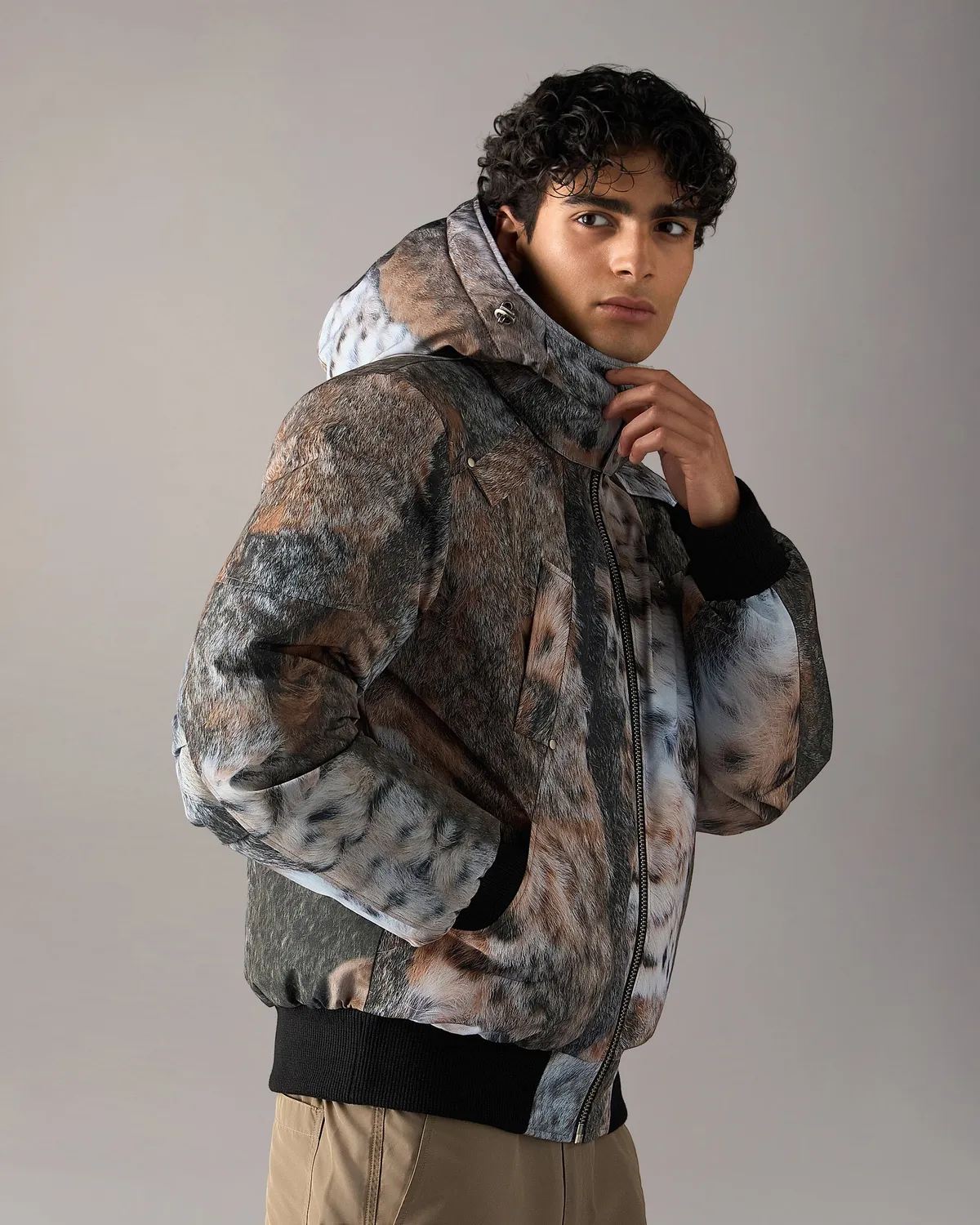 Moose Knuckles Original Ballistic bomber bronze imprimé