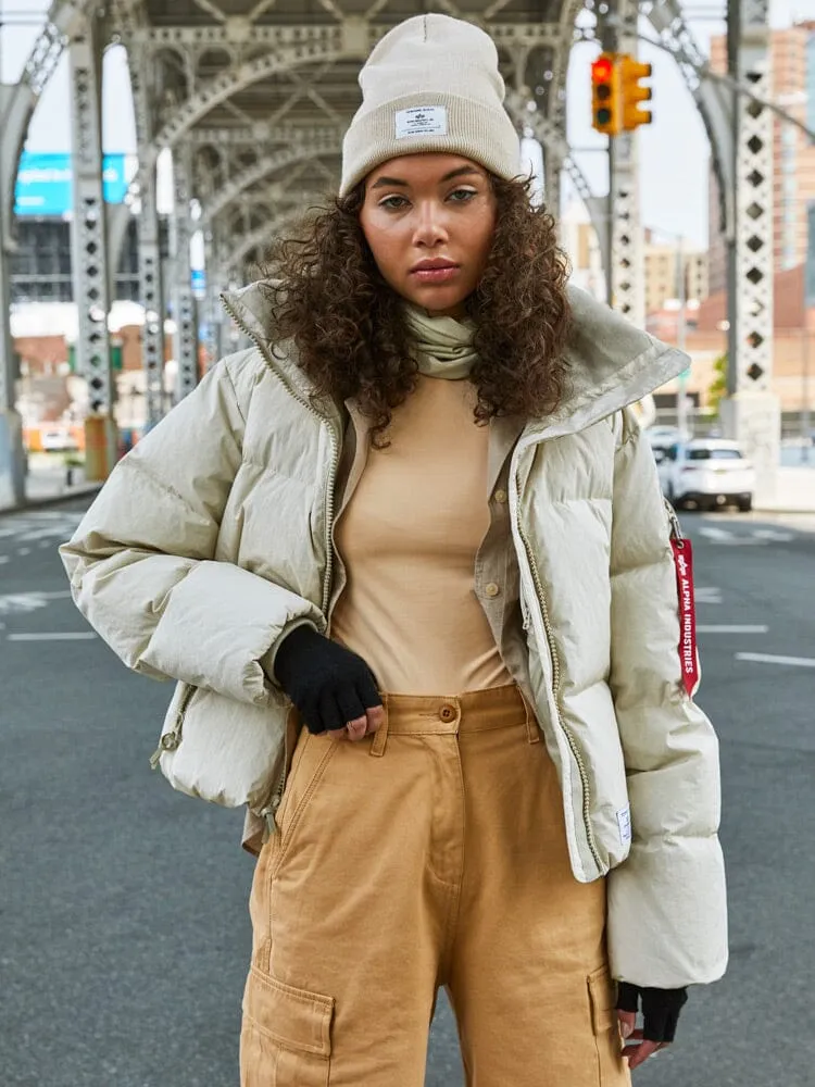Alpha Industries Sierra Short doudoune femme Limestone duvet