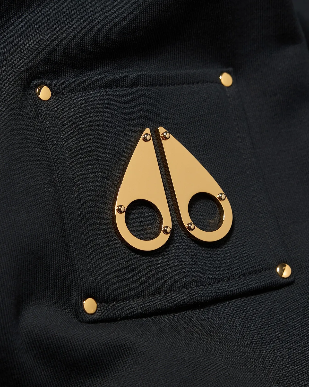 Moose Knuckles Gold Series Hartsfield Sweatshirt noir col rond