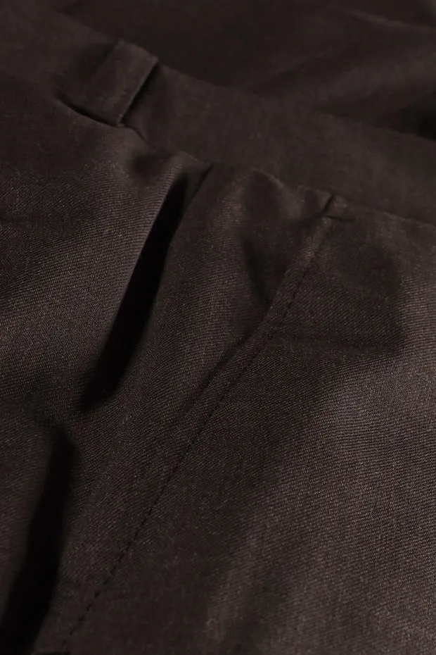 Hollington Siza pantalon fitted pur laine tabac