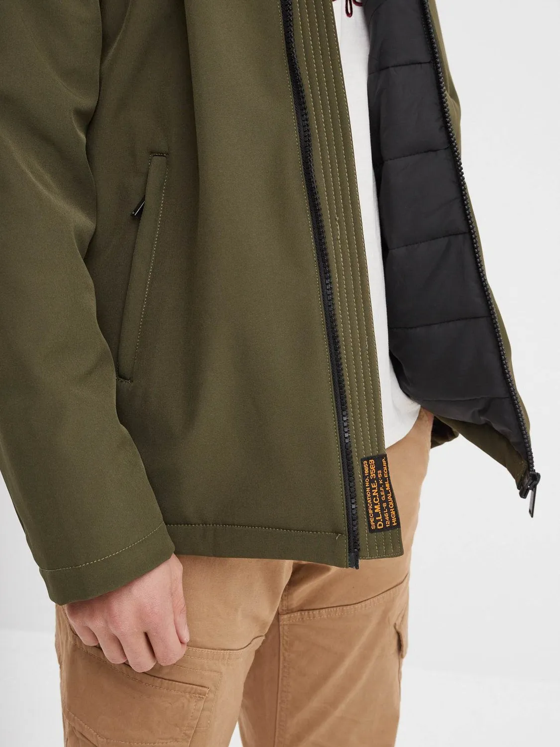 DAYTONA Carlow parka homme hiver noir softshell
