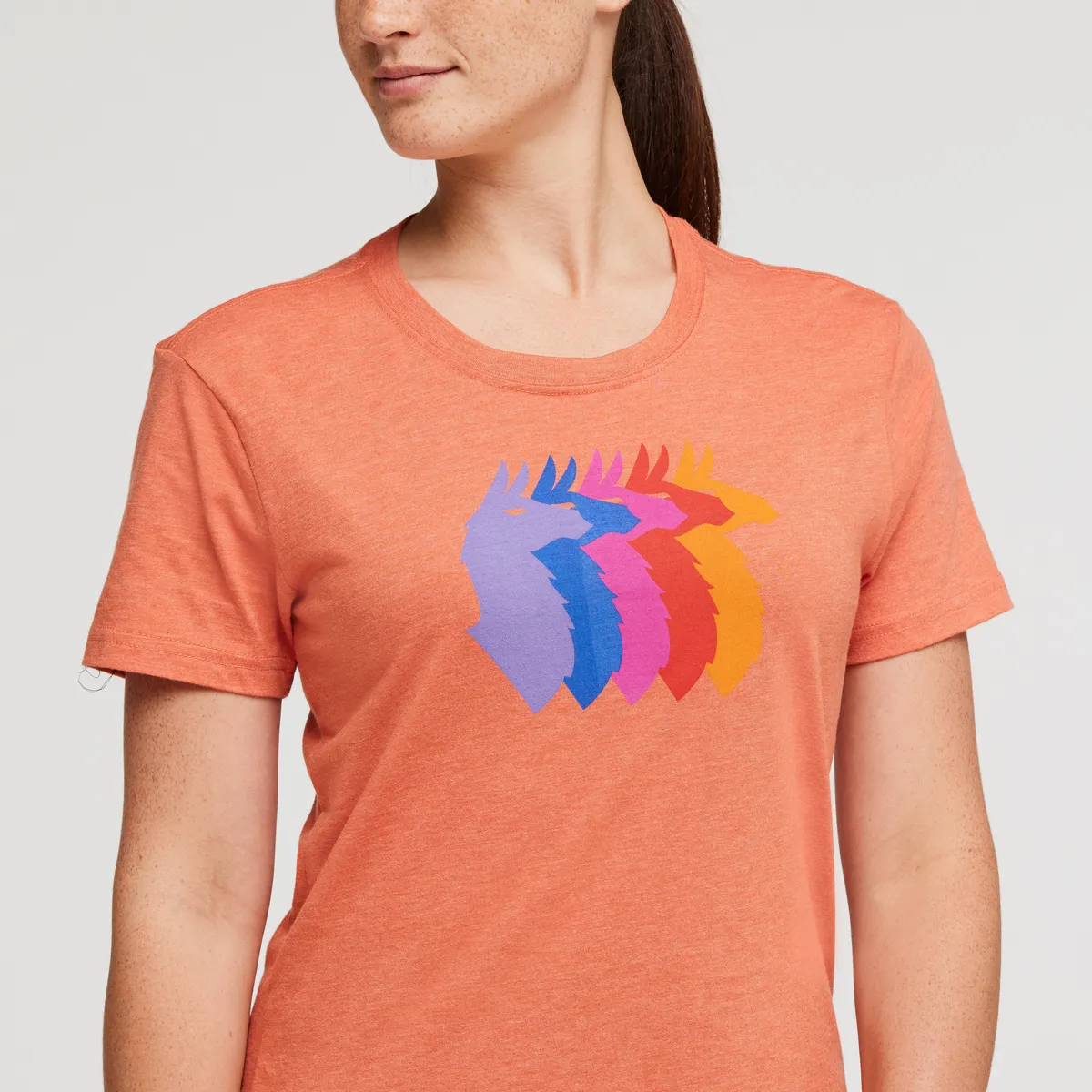 Cotopaxi Llama Sequence T-shirt femme Bone motif lamas