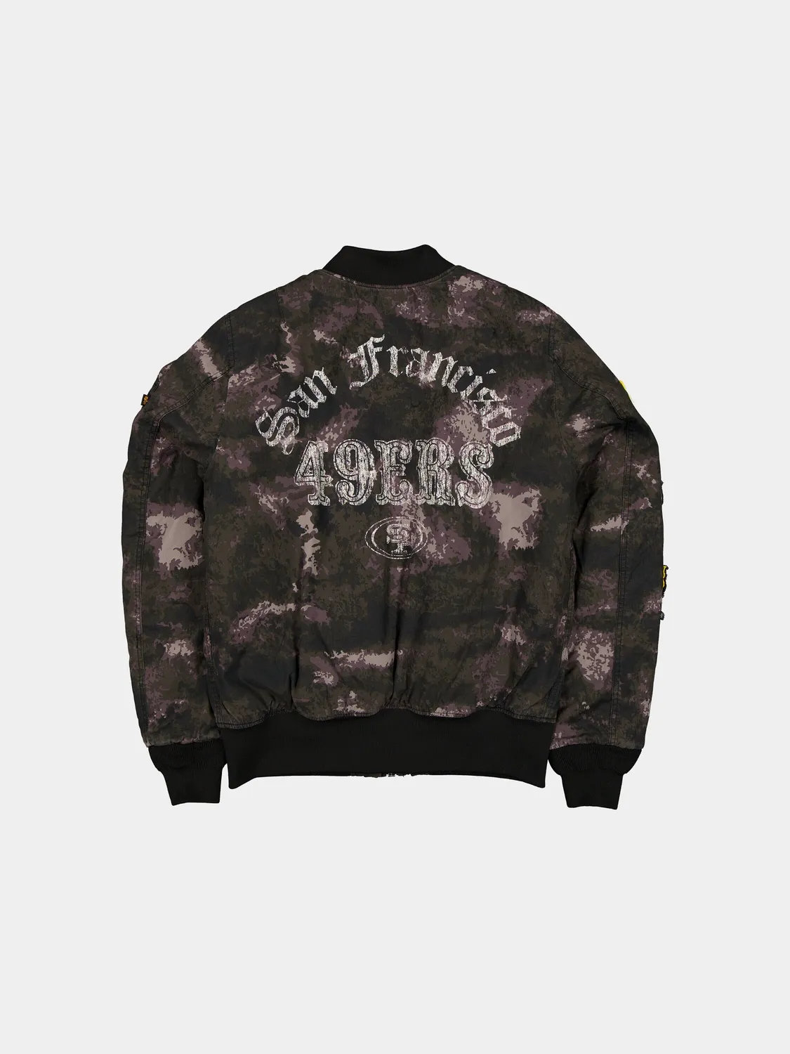 Alpha Industries MA-1 49ers bomber noir camo réversible