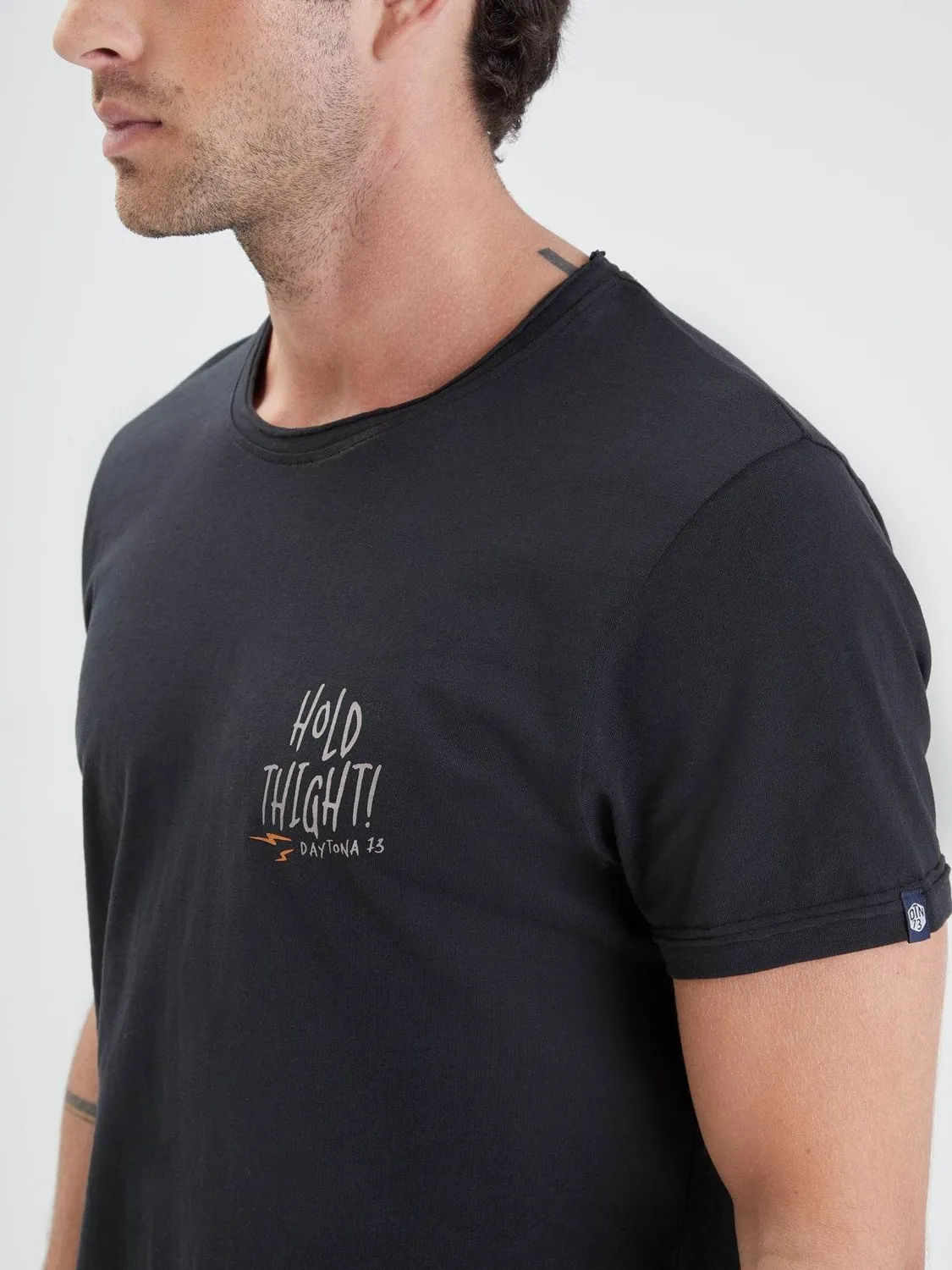 Daytona Tiger t-shirt homme noir coton