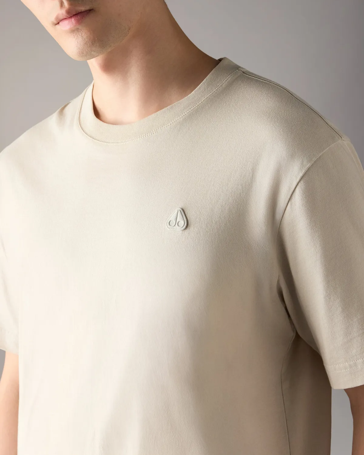 Moose Knuckles Yul Classic T-Shirt Alabaster Coton