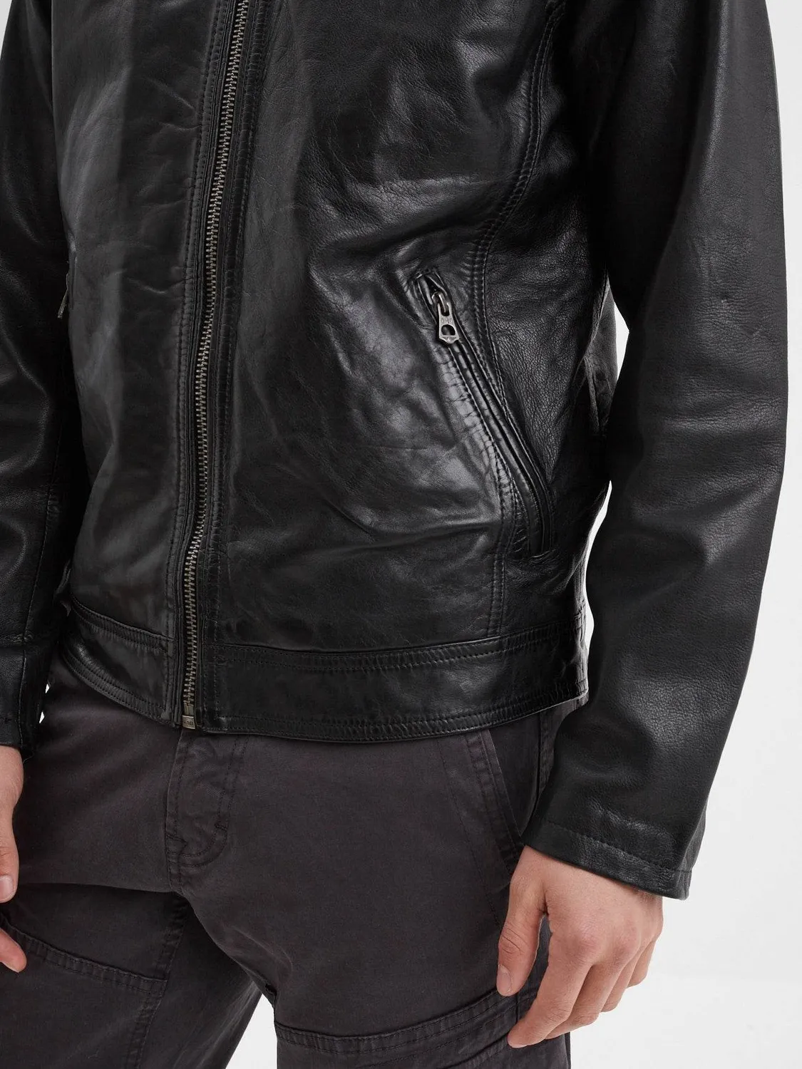 DAYTONA Major blouson cuir mouton cognac
