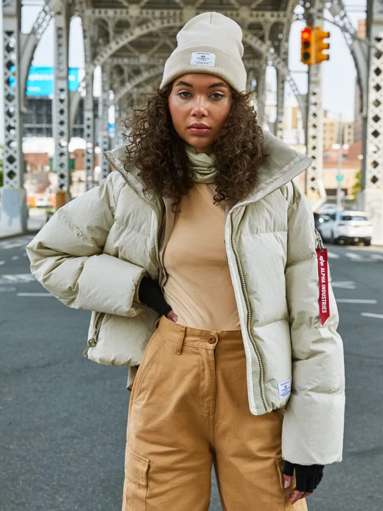 Alpha Industries Sierra Short doudoune femme Limestone duvet