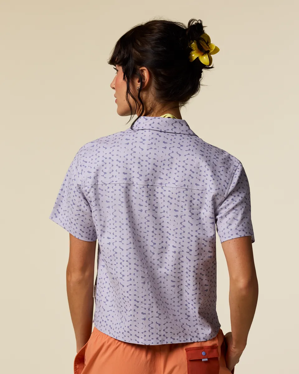 Cotopaxi Afuera Button Up chemise femme Shimmer Honeydew légère