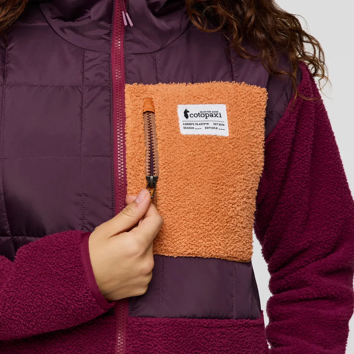 Cotopaxi Trico veste capuche femme Blackberry chaude