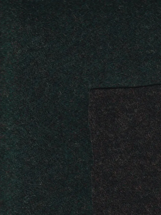 Hollington flanelle double face tissu laine vert émeraude