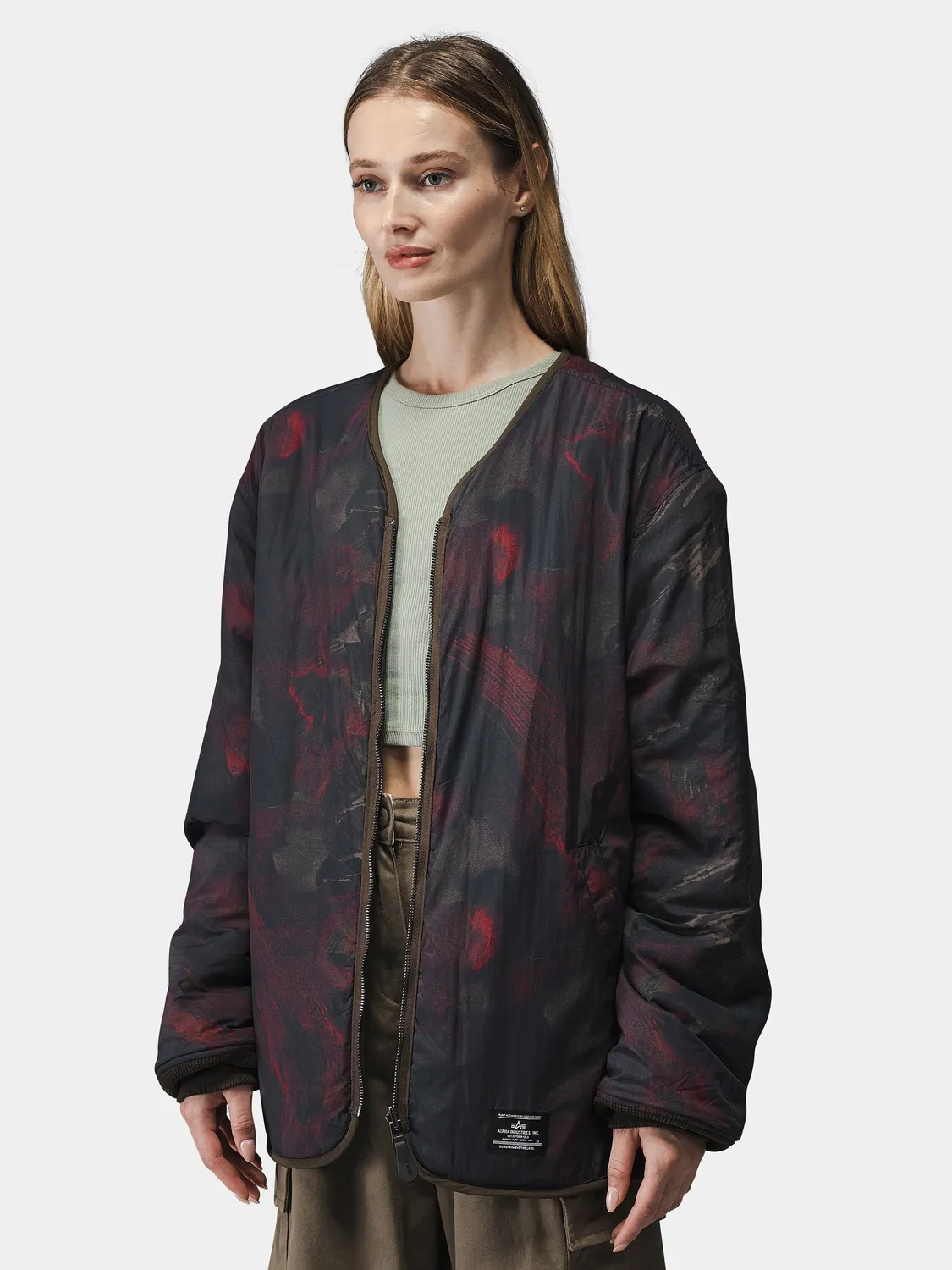 Alpha Industries M-65 liner réversible espresso nylon