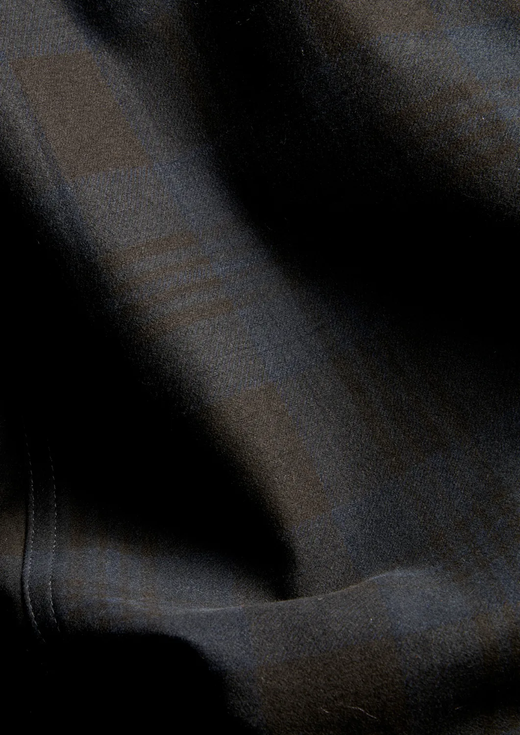 Soubacq Le Bleu Check veste de travail carreaux bleus