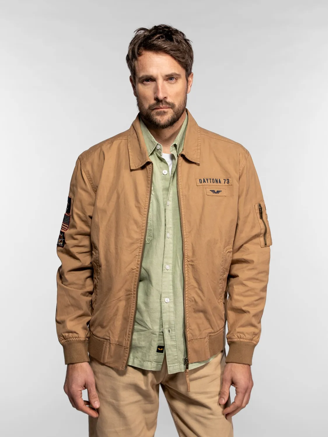 DAYTONA Paulding bomber homme coton broderie aviateur