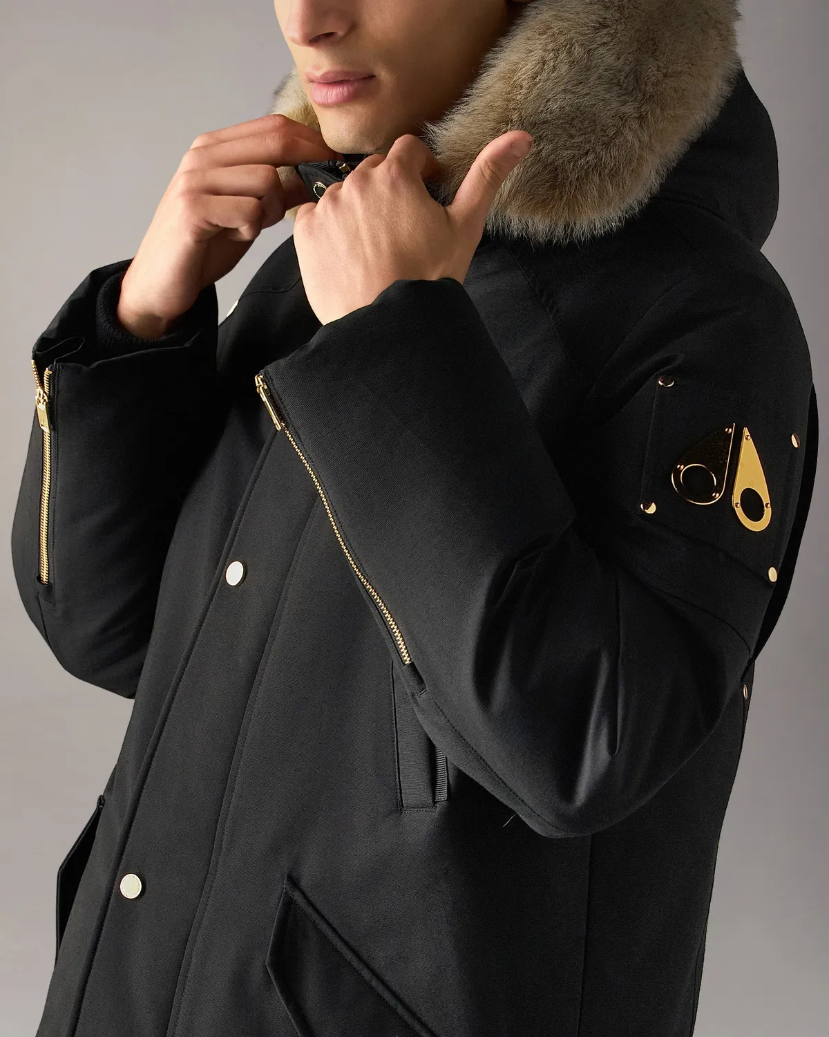 Moose Knuckles Stirling 2.0 parka duvet Black-Bronze