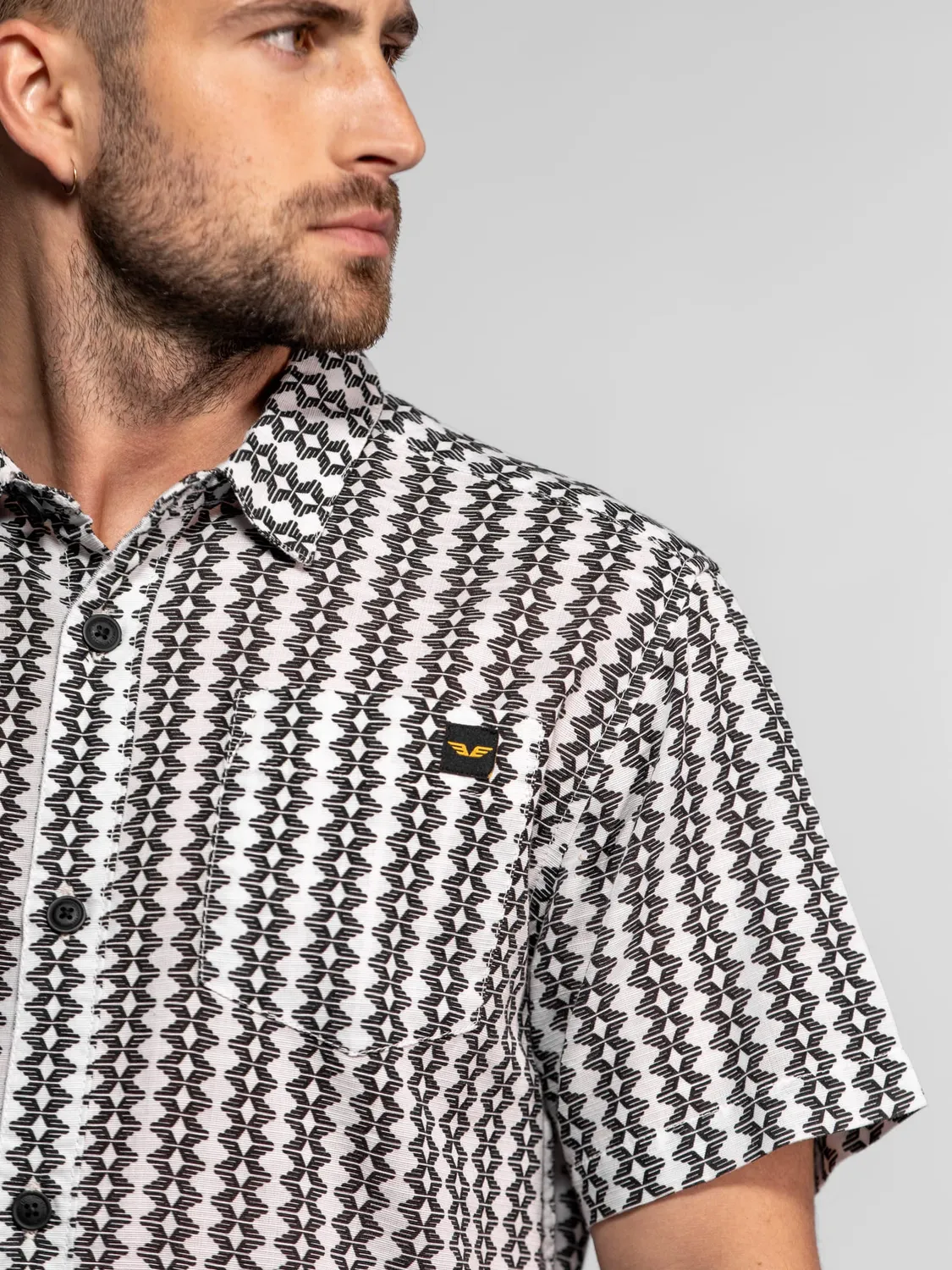 Daytona Polk chemisette motifs coton natural