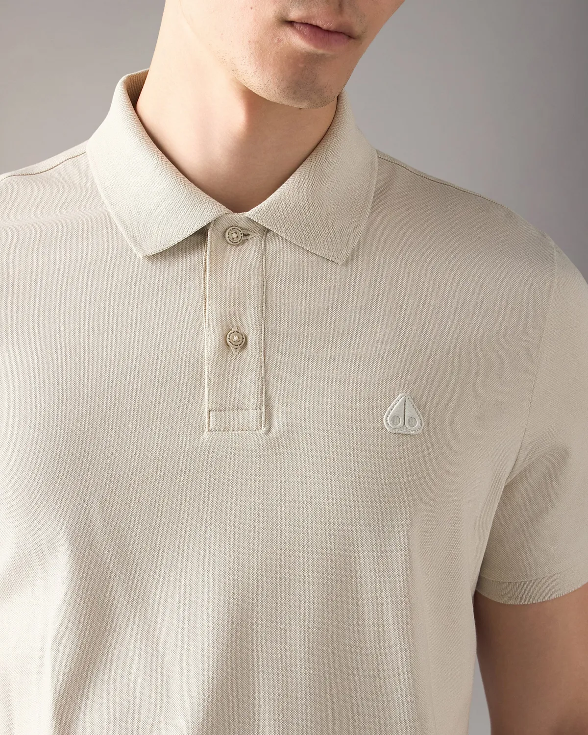 Moose Knuckles Yul polo alabaster coton stretch