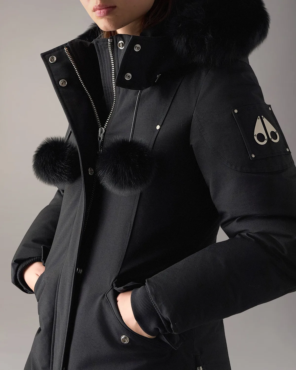 Moose Knuckles Stirling parka longue noire duvet