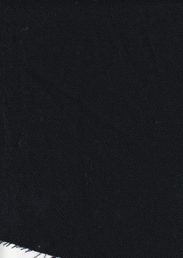 Hollington crêpe de laine noir infroissable au mètre