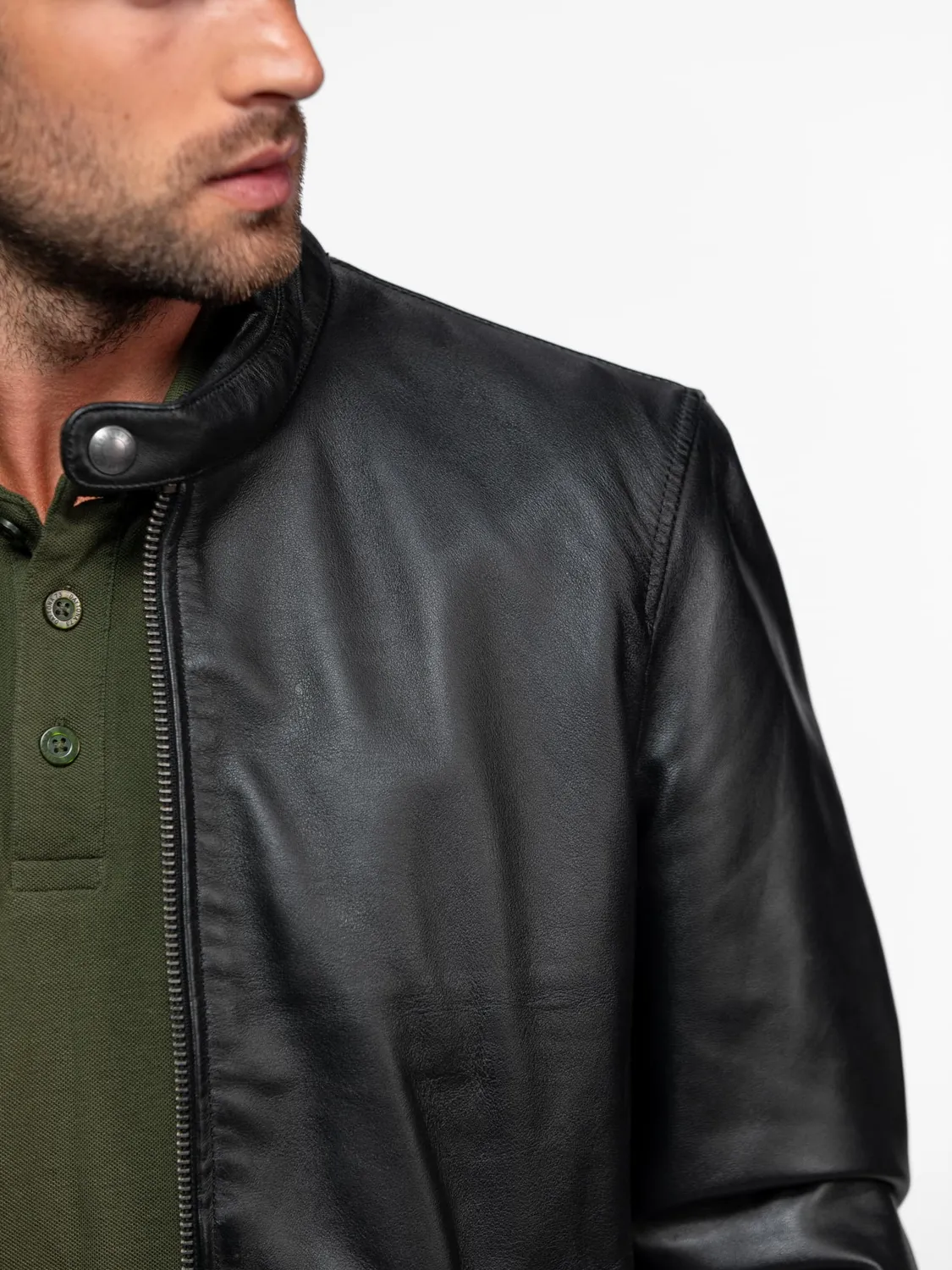 Daytona Dilkon blouson cuir motard noir nappa