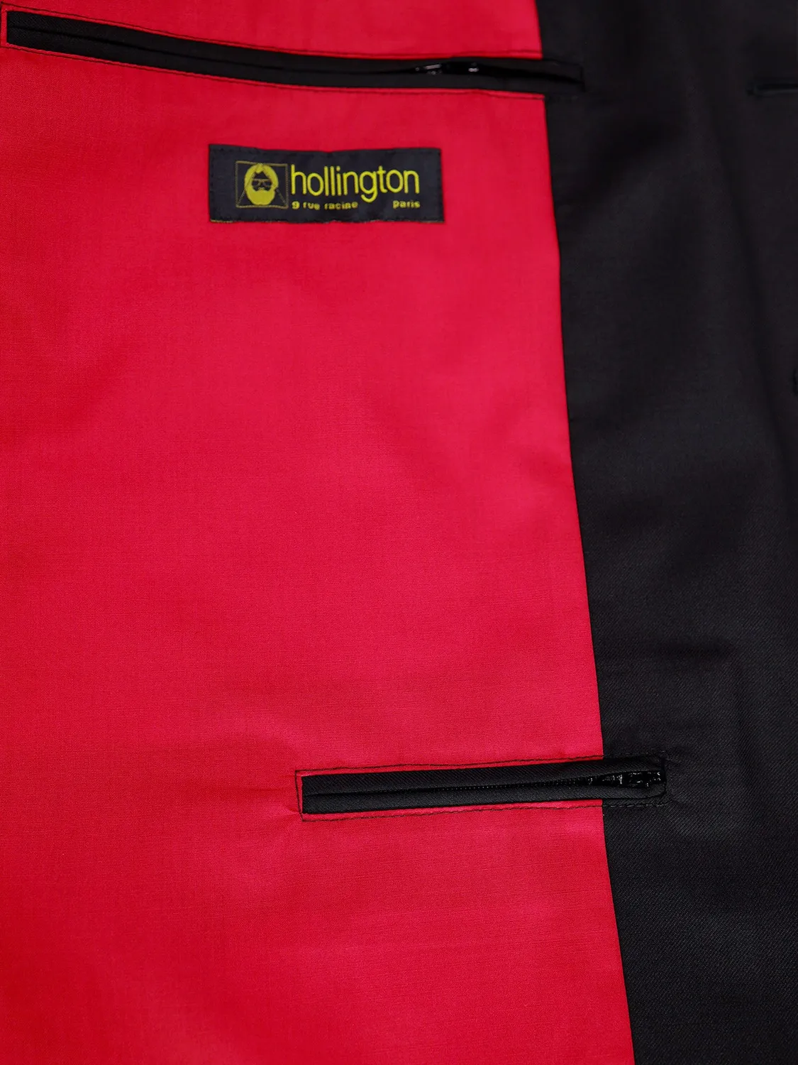 Hollington Tyrol veste laine noire S130 col Nehru