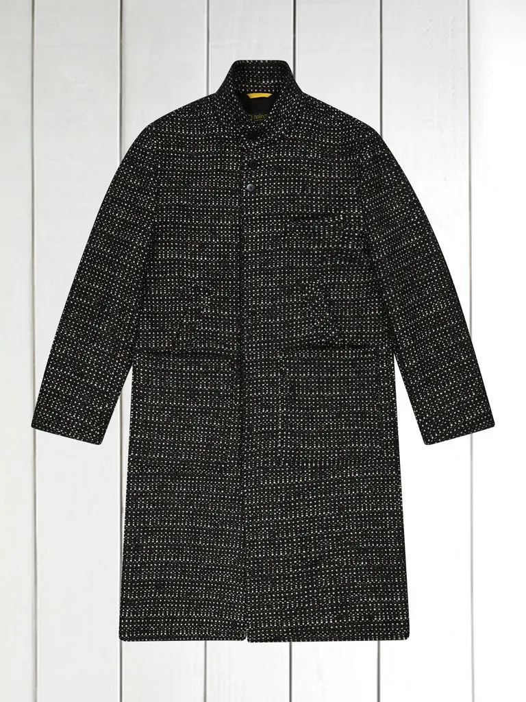 Hollington Lund manteau long laine mohair noir