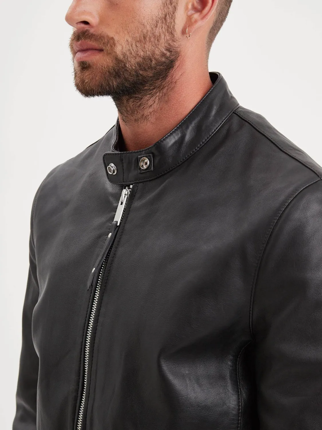 Daytona Ruidoso blouson cuir homme noir mouton