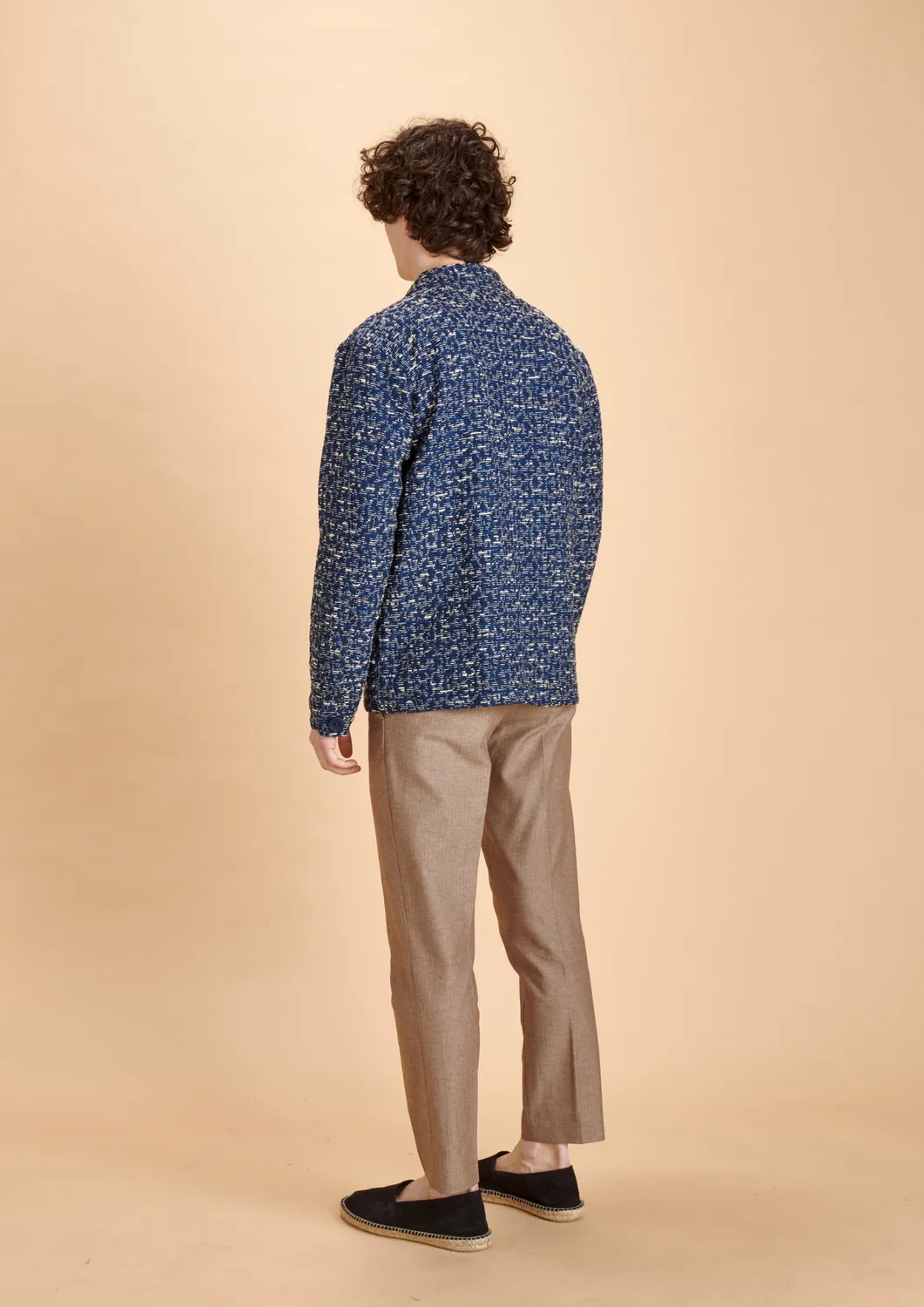 Soubacq Le Bleu Bellagio veste de travail tweed léger