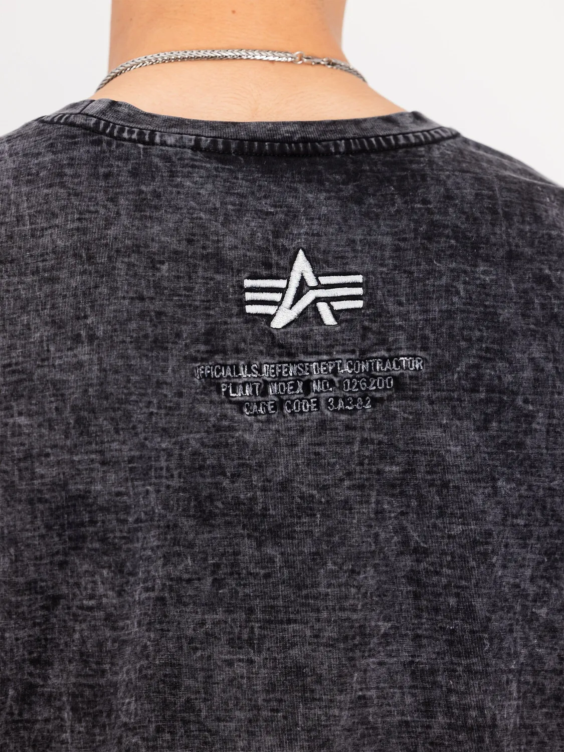 Alpha Industries Acid Logo t-shirt noir coton épais