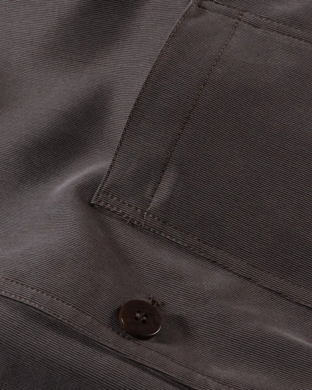 Hollington surchemise Tencel marron rayure tennis