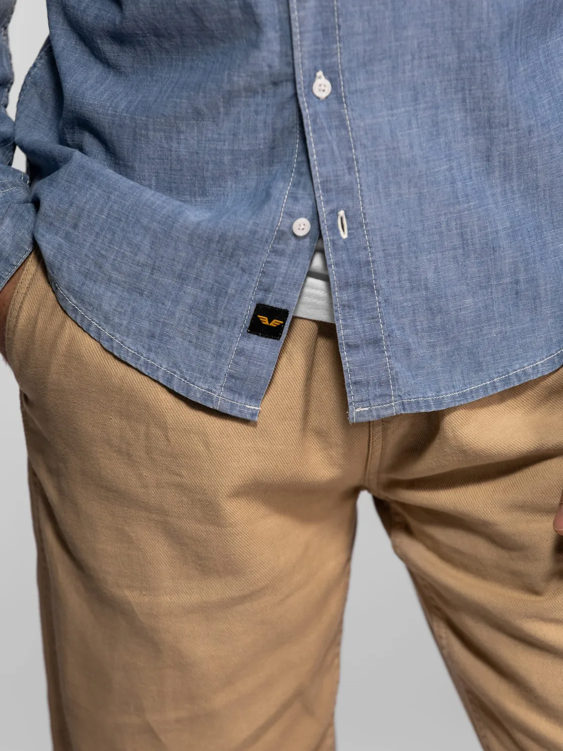 DAYTONA Brevard chemise homme bleu clair chambray