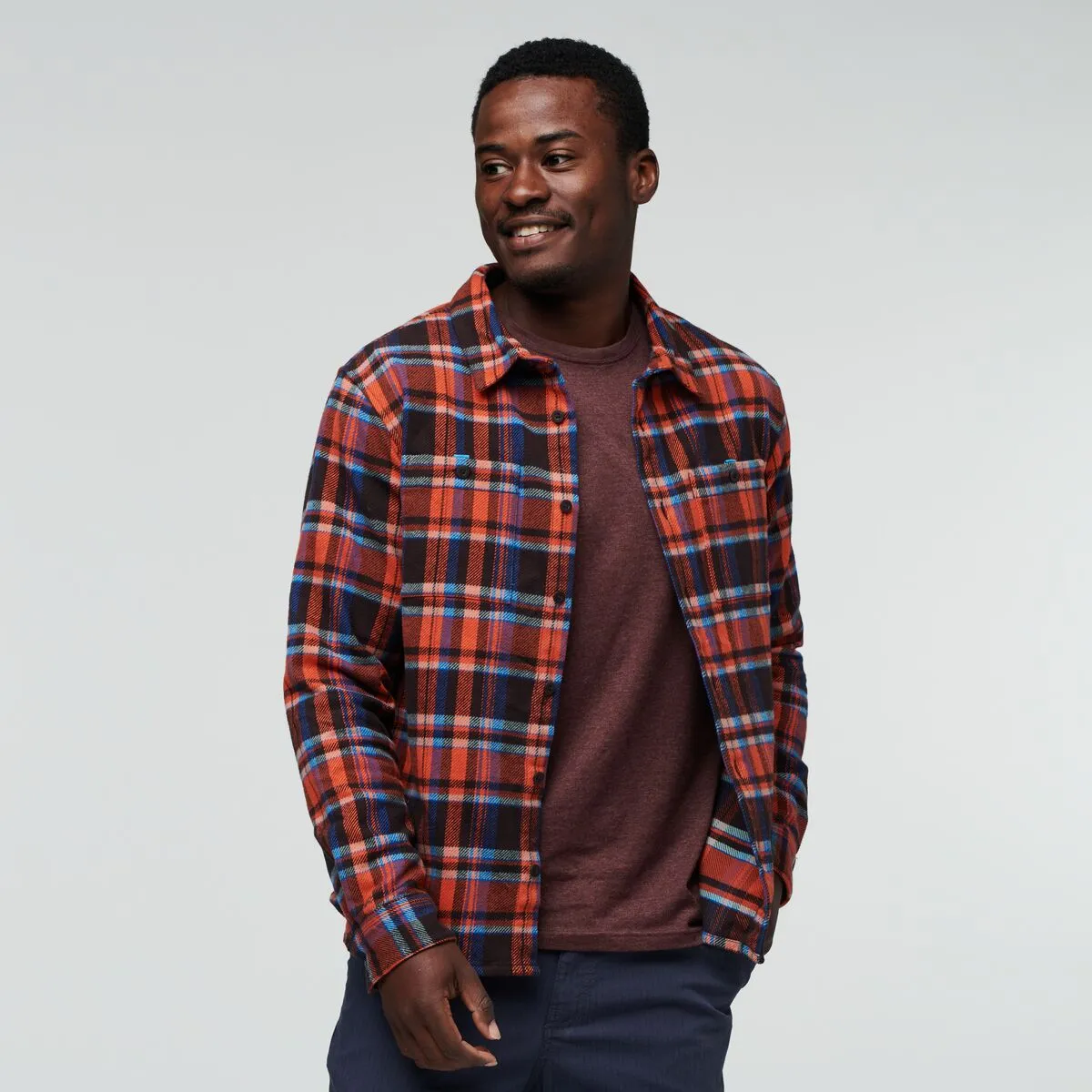 Cotopaxi Mero chemise flanelle homme Oak Plaid coton bio