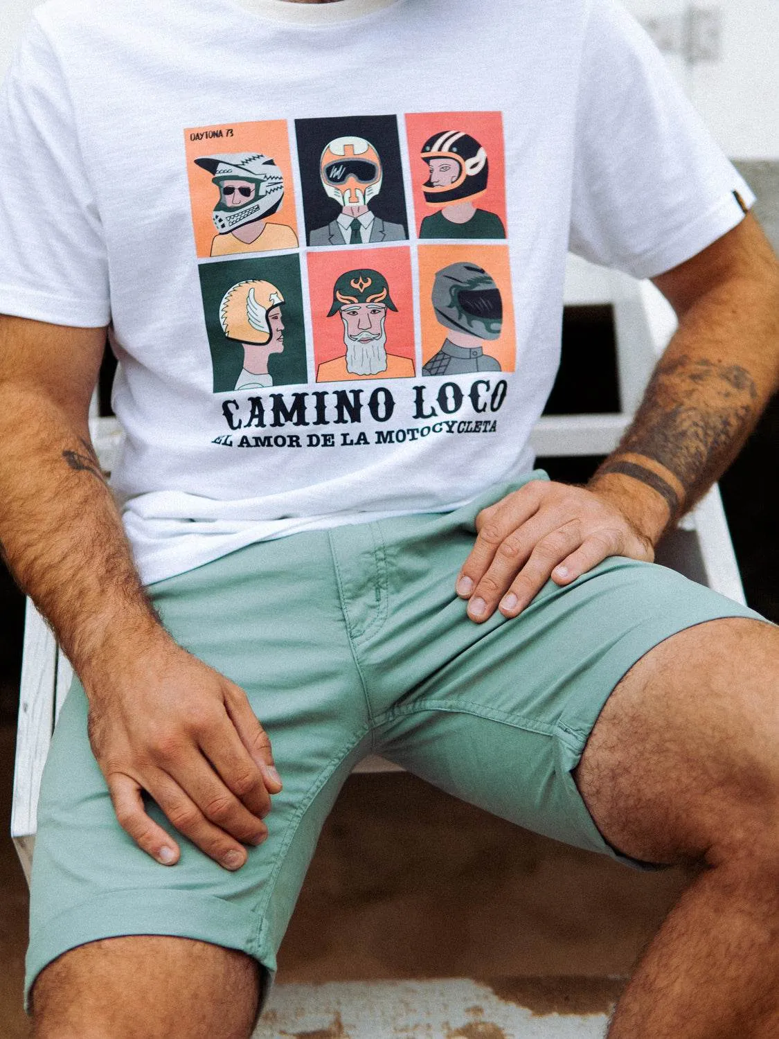 Daytona Juneau short chino homme kaki coton stretch