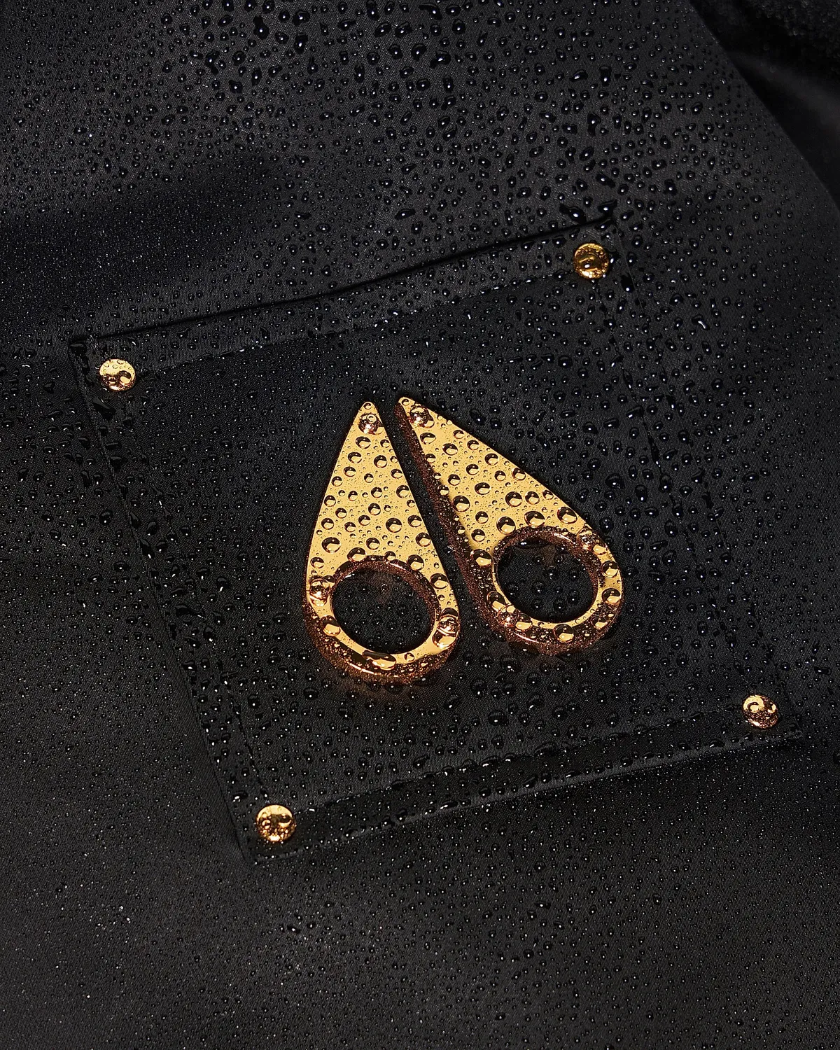 Moose Knuckles Luxe Satin Bomber Réversible Noir