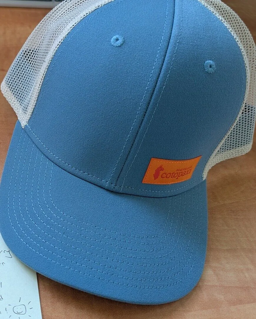 Cotopaxi Trucker casquette blue spruce respirante