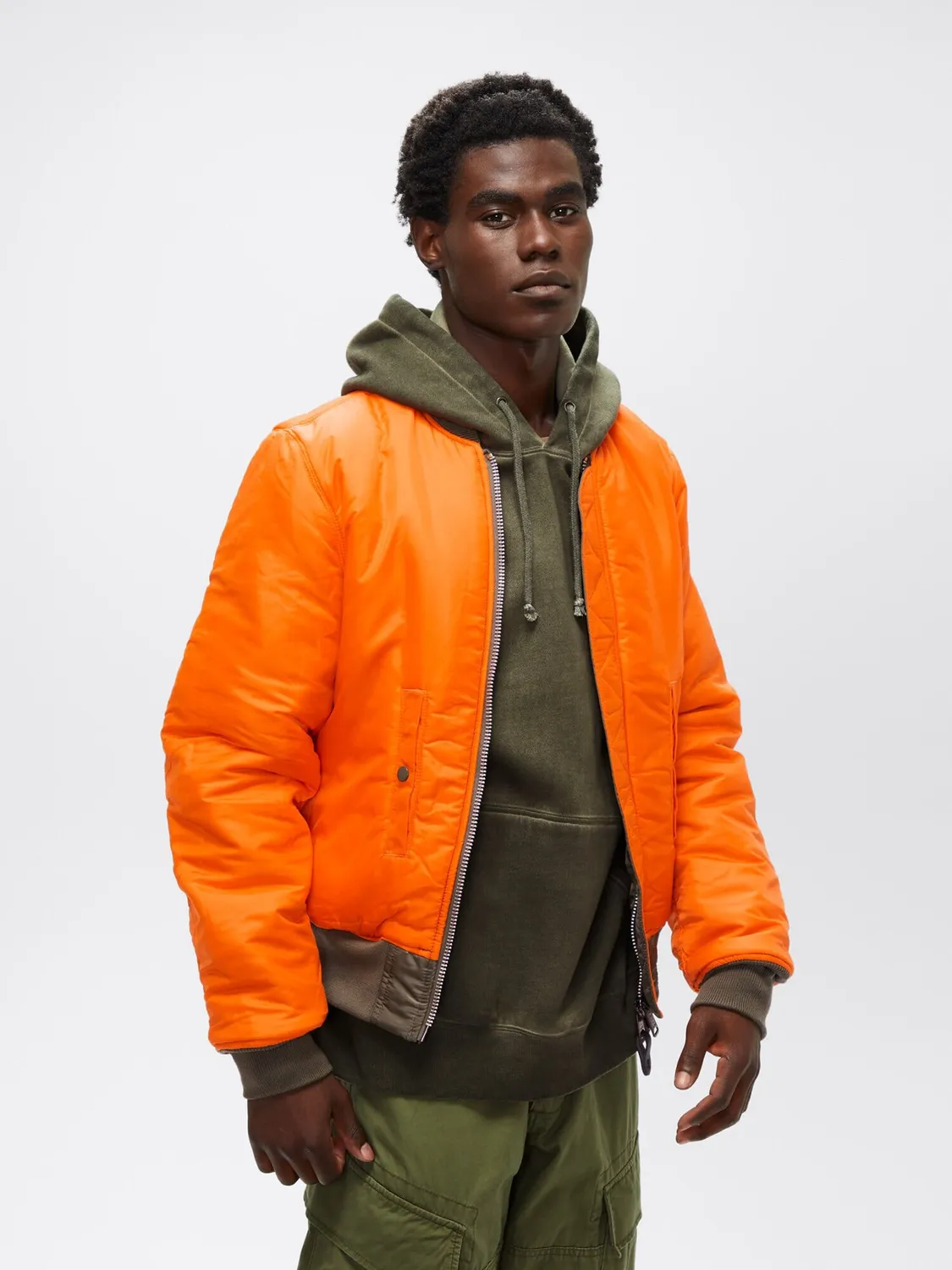 Alpha Industries MA-1 Slim Fit bomber réversible déperlant